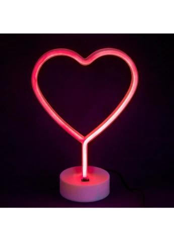 Нічний світильник LED Heart Red для спальні дітей і романтики м'яке освітлення у формі серця No Brand (378575141)