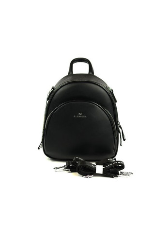 Рюкзак женский черный маленький городской молодежный на молнии No Brand (293942347)