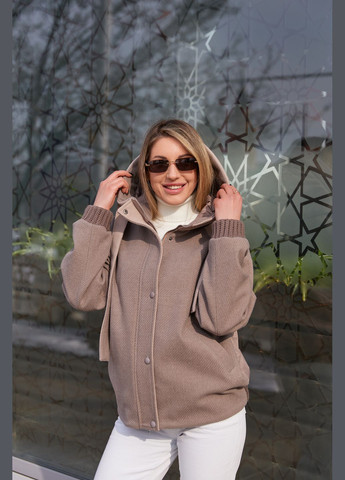 Кофейная демисезонная куртка MN