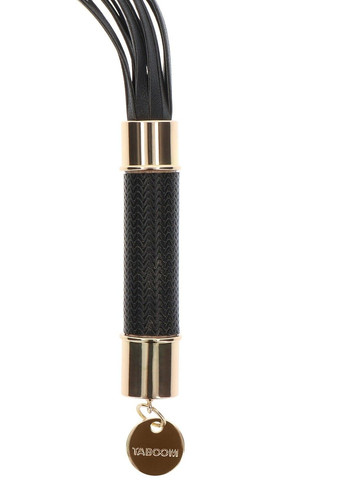 Флоггер с подвеской на ручке, экокожа, черный, 35 см Taboom (289783703)