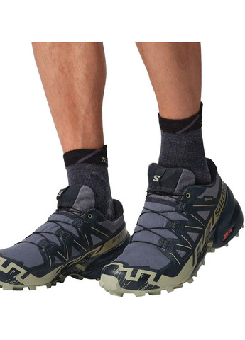 Темно-синій Осінні кросівки outdoor speedcross 6 gtx grisai/carbon/tea Salomon