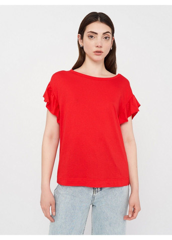 Красная летняя футболка Dex