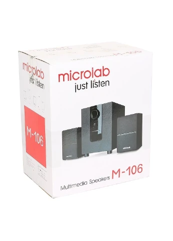 Акустична система M-106 2.1, 10W, mini-jack, чорний Microlab (314931666)