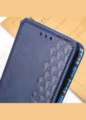 Шкіряний чохол-книжка Cubic для Xiaomi Redmi 14C / Poco C75 Синій Getman (337515956)