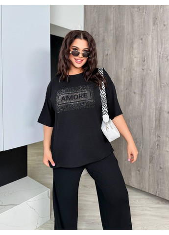 Костюм "AMORE" из вафельного трикотажа (48-50, 52-54, 56-58) (размерная сетка в описании) DK/DL Мода без кордонів (362219262)