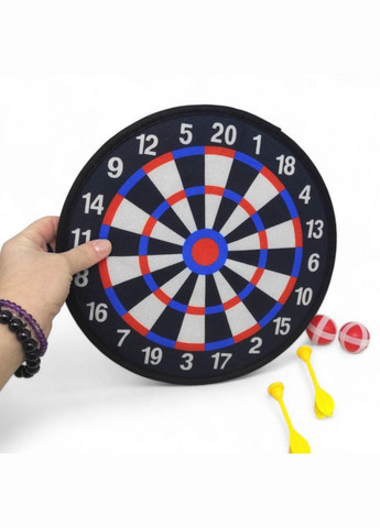 Дартс на липучках, 2 мячика, 2 дротика, 28 см (361-C1) MIC (362431358)