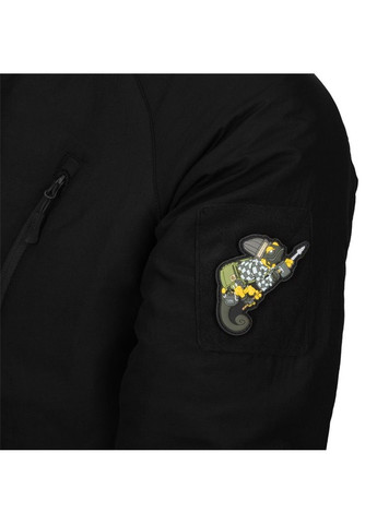 Чорна демісезонна куртка helikon wolfhound climashield apex - black Helikon-Tex