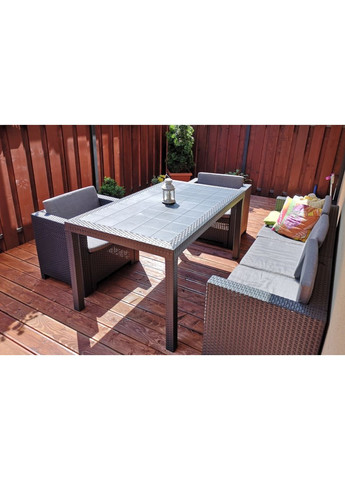 Стол для сада пластиковый Houston, графит. Bica (362582850)