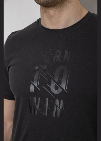 Темно-серая футболка мужская с принтом Ager 241R1901