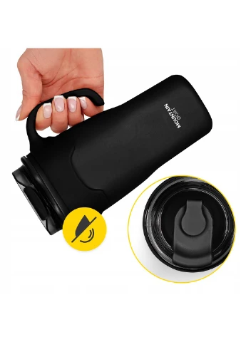 Термокружка со соломинкой 0.65 л Black (P-5905973406123) Mountain Goat (352617939)
