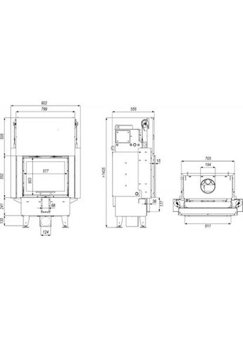 Каминная топка с водяным контуром Home NAVI SM G Defro (370384743)
