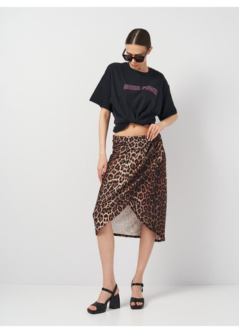 Разноцветная леопардовая юбка Boohoo