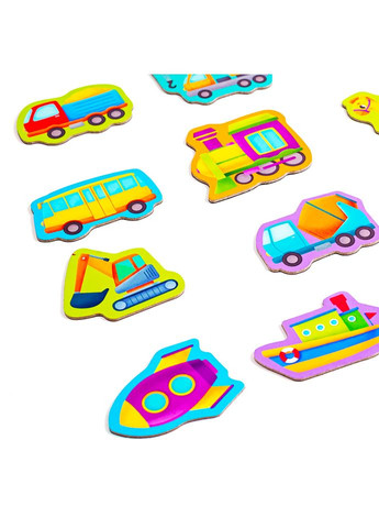 Набір магнітів MAXI "Транспорт" VT3106-26, 17 шт Vladi toys (316268263)
