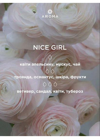 Аромат / Віддушка NICE GIRL 1 кг - для свічок, аромадифузорів, рум-спреїв Aroma (316649071)