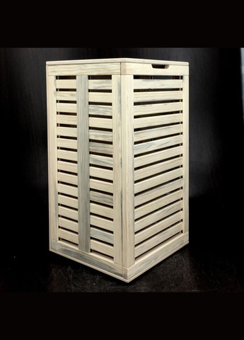 Корзина для белья из дерева Районг 60х35х35 бланже (КЗБ-6330401) No Brand (328293497)