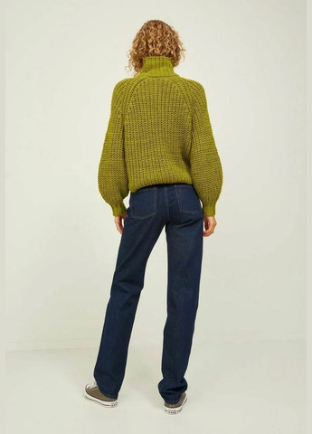 Гірчичний зимовий в'язаний зимовий светр JJXX