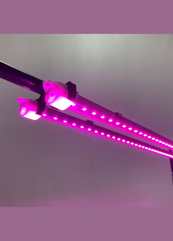 Подставка для цветов на подоконник Lucia Bicolor 2 с двойной фитолампой. Полка для цветов на окно Metaplant (300674530)