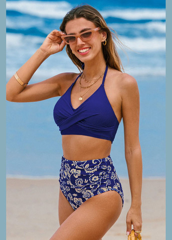 Синій літній купальник CUPSHE