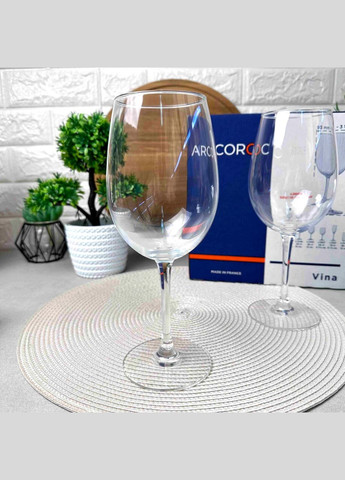 Набір скляних келихів для червоного вина Vina 580 мл (L3605) Arcoroc (303138171)
