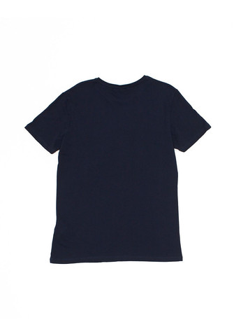 Темно-синяя футболка basic,темно-синий с принтом,cool club Trendyol