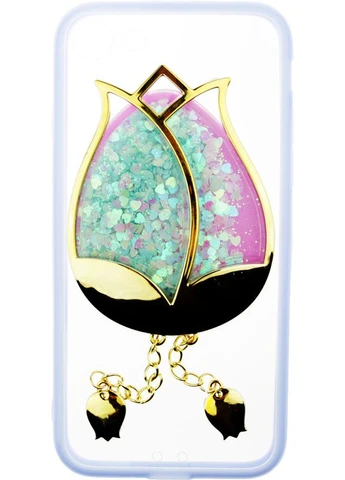 Чехолнакладка TPU Case Decorative Stones iPhone 7/8/SE 2020 Rose Flower Purple Toto (301783815)