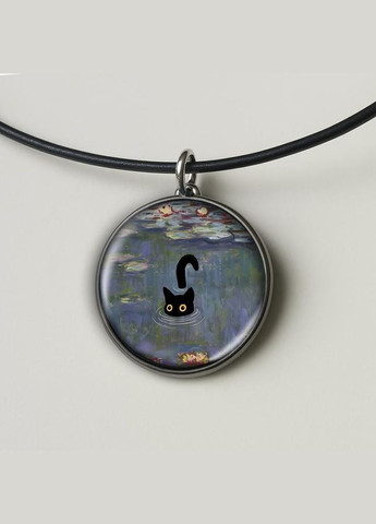 Набір підвіска (кулон) та брелок Кіт у воді No Brand (332633648)