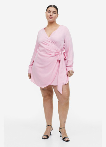 Рожева повсякденний плаття, сукня H&M однотонна