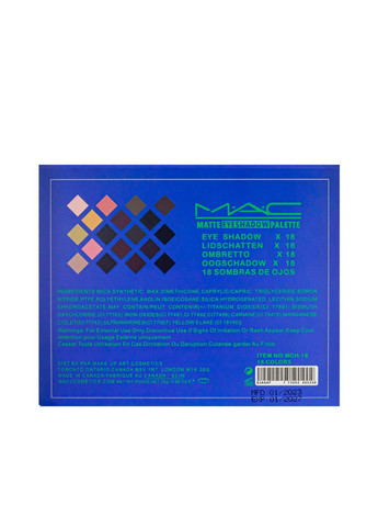 Палетка тіней для повік Chris Chang Matte Eyeshadow Palette 18 відтінків MAC (367987738)