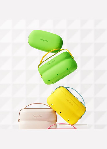 Сумка 2в1 силиконовая косметичка водонепроницаемая для аксессуаров в ванную комнату и душ, дорожная, зеленая No Brand (354829435)