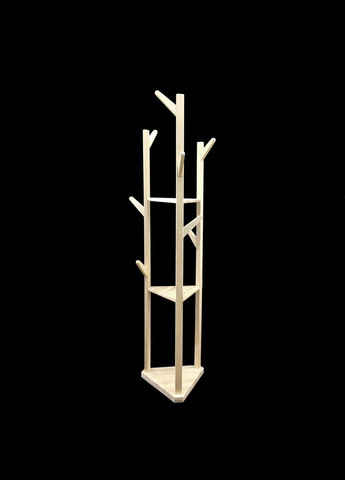 Стійка вішалка для одягу з дерева Хасків бланже (СВГ-003001) No Brand (328076331)