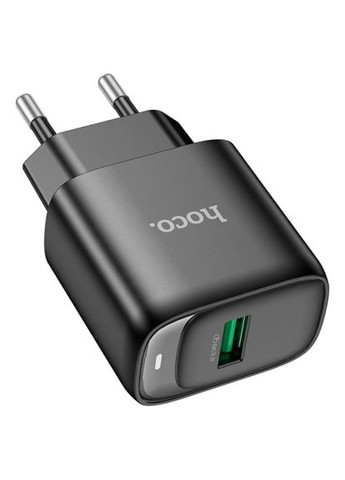 Зарядний пристрій (6942007627788) Hoco C140A Smart USB QC3.0 Black (370016640)