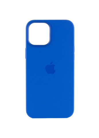 Чохол Silicone case (AAA) з Magsafe та анімацією для Apple iPhone 12 Pro / 12 (6.1\") Синій Epik (372499755)