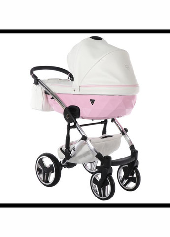 Універсальний візок 2 в 1 Candy 01, білий з рожевим () Junama J-Cy-01 (335030485)