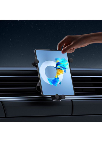 Автотримач для телефона UltraControl Mega Series Folding Screen Phone Car Mount Cluster Black Baseus UltraControl Mega Series Cluster (370617717)