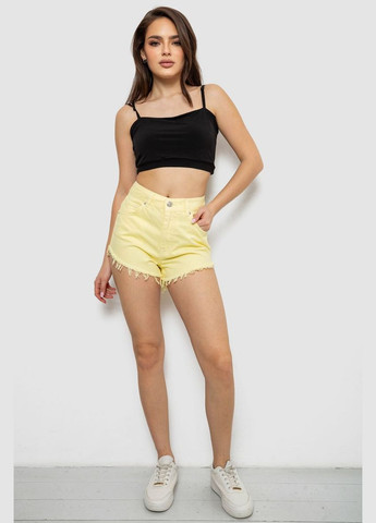 Шорти жіночі джинсові, колір жовтий, 182R1648S21 BeCreative (333706826)