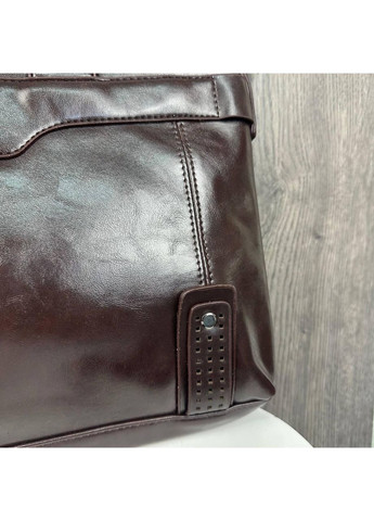 Портфель діловий Gatoer темно-коричневий унісекс для документів та ноутбука сумка для роботи ProDobro (363135857)