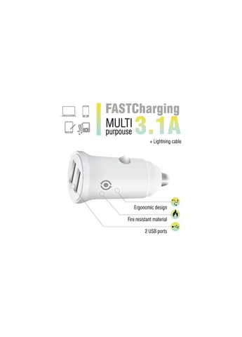 Зарядний пристрій (1283126538810) Piko CC-312 (2USB3,1A) + Lightning cable (268139664)