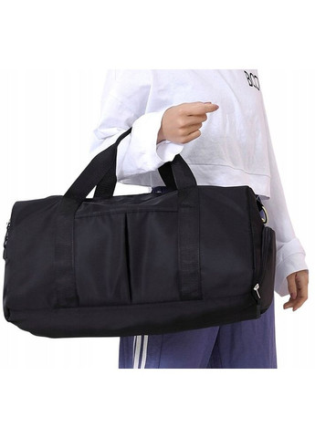 Спортивная сумка с отделами для обуви, влажных вещей 18L Edibazzar черная No Brand (361156482)