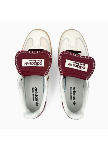 КРОСІВКИ ЖІНОЧІ ADIDAS SAMBA WALES BONNER WHITE BORDO АДІДАС САМБА No Brand бежеві демісезони (369387772)