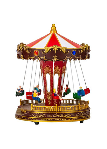 Новогодняя карусель с подсветкой и музыкой Праздничная Карусель, 20*16 см No Brand (313587647)