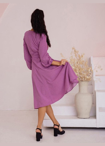 Сиреневое деловое платье sa-397 сиреневое ISSA PLUS однотонное