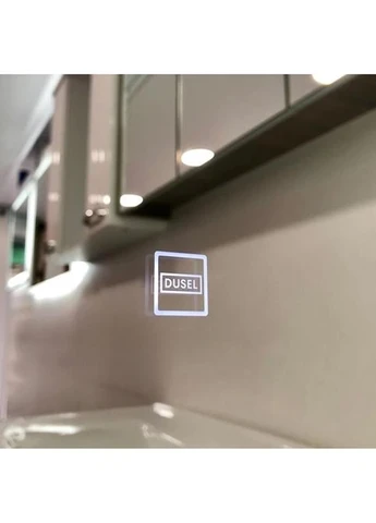 Дзеркало LED DE-M0065D Silver 90смх70см сенсорне включення + підігрів Dusel (374676509)