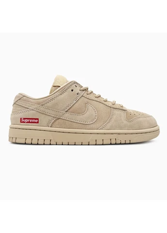 Бежевые летние кроссовки nike sb dunk x supreme beige найк сб данк No Brand