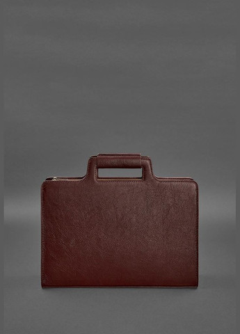 Женская кожаная сумка для ноутбука и документов бордовая (A-026692) BlankNote (327874037)