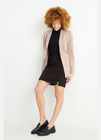 Черная кэжуал однотонная юбка мини C&A