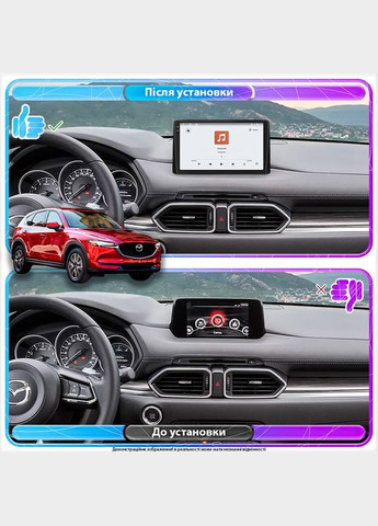 Штатная магнитола для Mazda CX-5 II 2017-н.в. экран 9" 4/64 QLED CarPlay 4G Wi-Fi GPS 360 Prime 5шт Lesko (336198032)