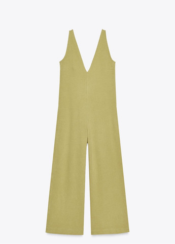 Комбінезон Zara однотонний оливковий повсякденний