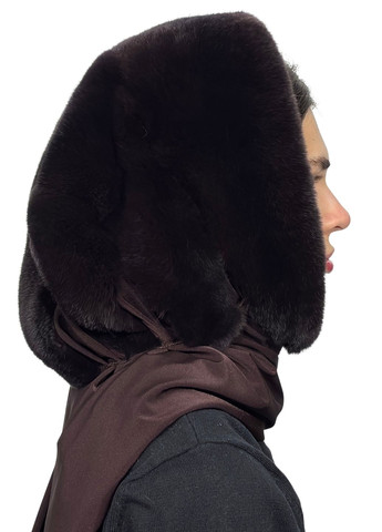 Жіноча хутряна хустка з натурального хутра кролика рекс Меховой Стиль Паук (365642672)