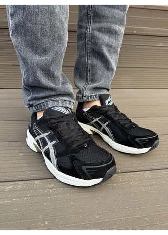 Черные летние кроссовки asics gel-1130 black beige асикс гель 1130 No Brand