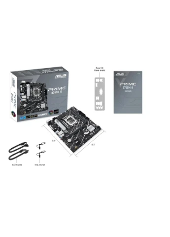 Материнская плата PRIME B760M-K s1700 B760 2xDDR5 M.2 HDMI D-Sub mATX Asus (393479777)